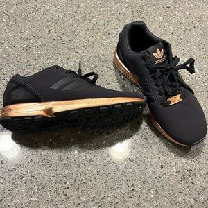 Adidas zx flux torsion copper black and rose gold like new